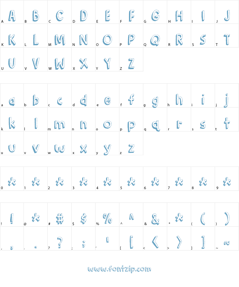 Barking Cat DEMO Font Character